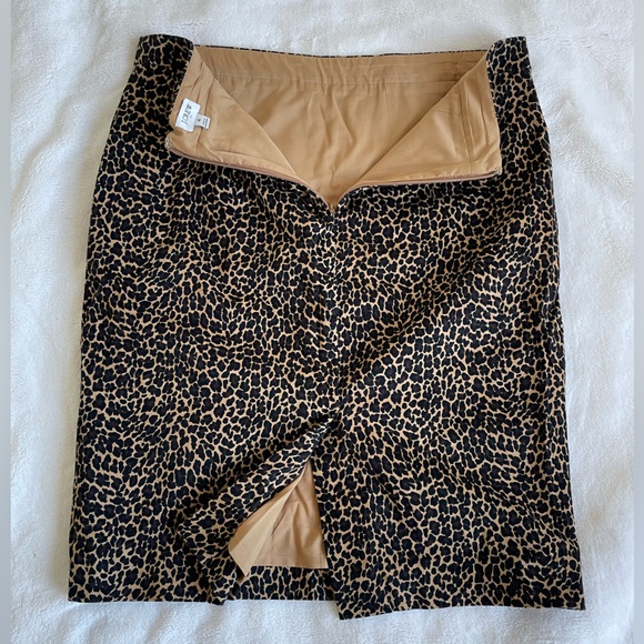 J Crew leopard pencil skirt size 4 nwot - Picture 4 of 7